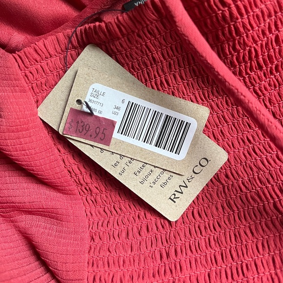 NWT RW&co Coral Maxi dress | Size 6 - Picture 5 of 5